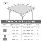 Card Table Covers Fitted Square Elastic Tablecloth, Red 34x34 in