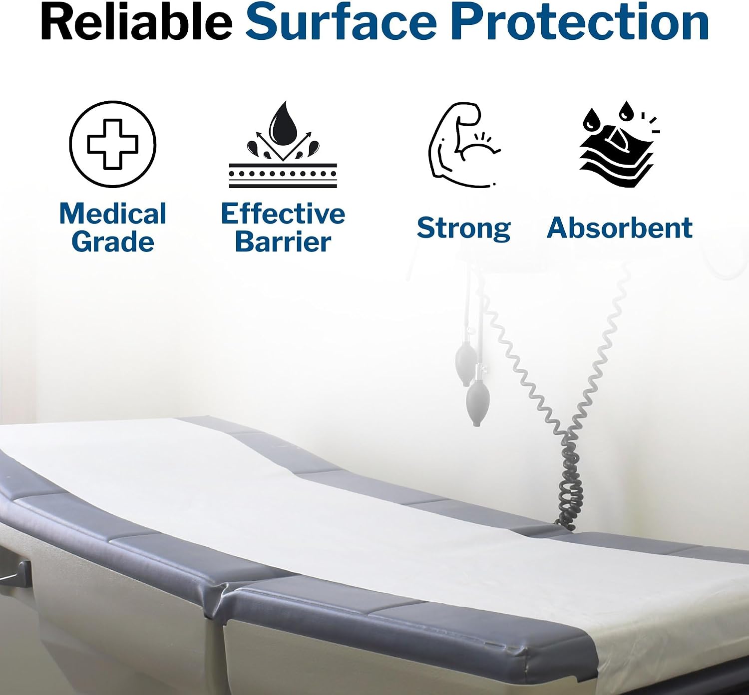 Medical Exam Table Paper Rolls, Spa, 21 in x 200 ft, 12 Rolls | Diaper Changing, Nursing, Chiropractor