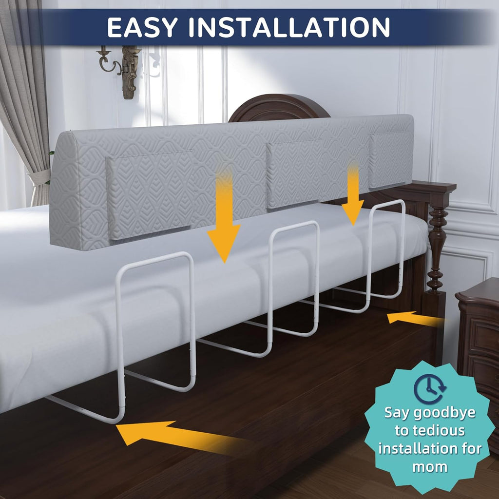 Bed Bumper for Toddlers, Foam Bed Rail for Toddlers, Toddler Bed Rail Bumper, Soft Safety Bed Guard Rail for Kids