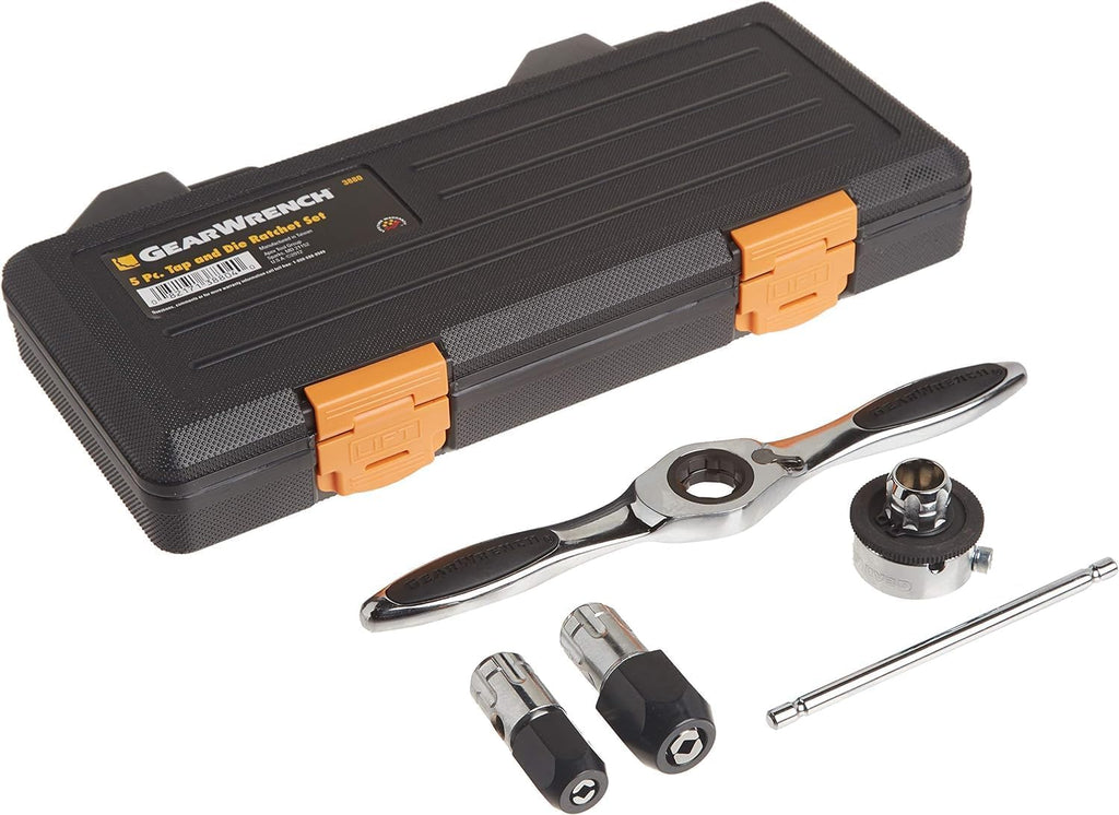 GEARWRENCH 5 Pc. Ratcheting Tap and Die Drive Tool Set - 3880