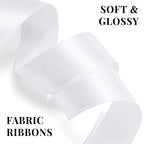 White Satin Ribbon 1 Inch x 100 Yards