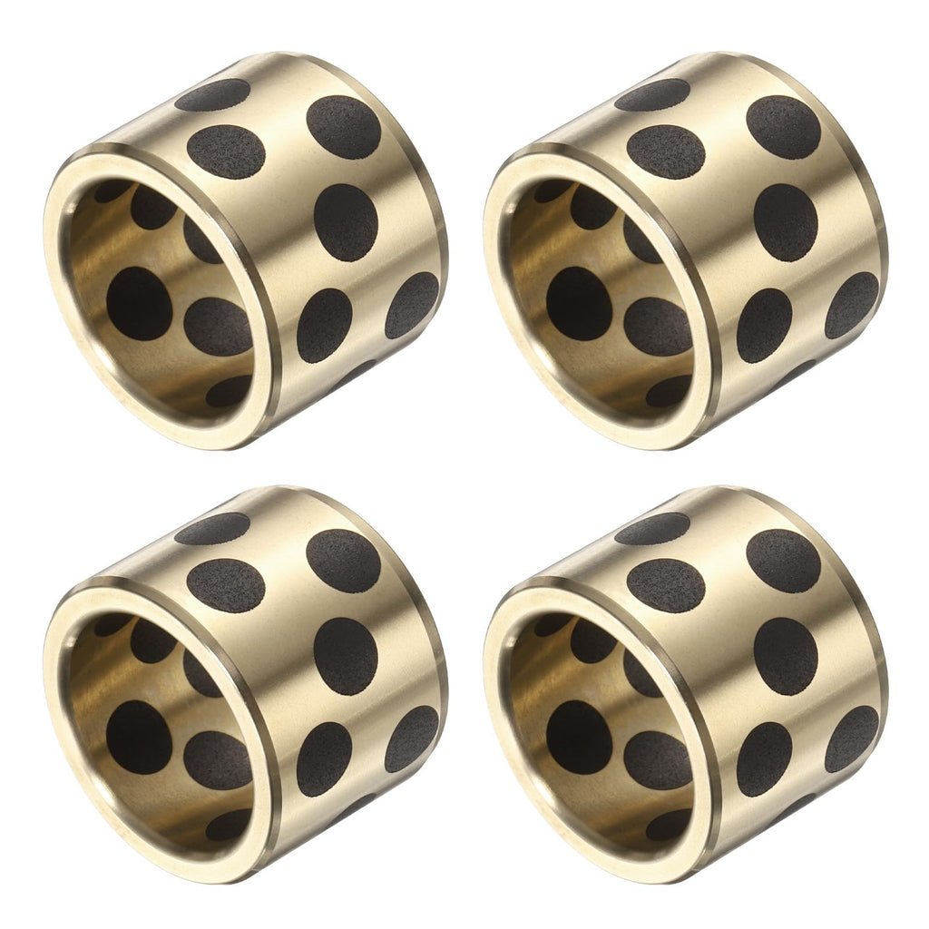 uxcell Sleeve Bearings 4Pcs 20x26x20mm Bore x OD x Height,Brass Bushing