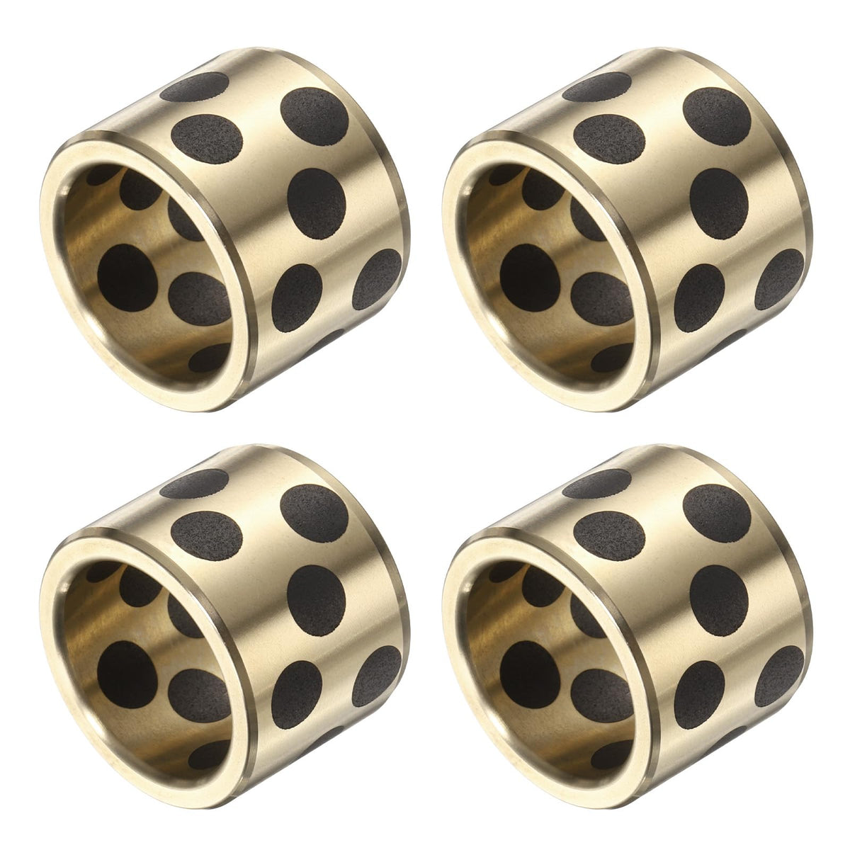 uxcell Sleeve Bearings 4Pcs 20x26x20mm Bore x OD x Height,Brass Bushing