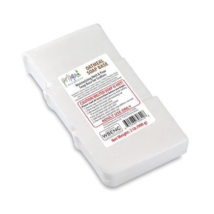 Oatmeal - Moisturizing Melt and Pour Glycerin Soap Base for Crafting and Soap Making, Easy to Cut - 2 Pound