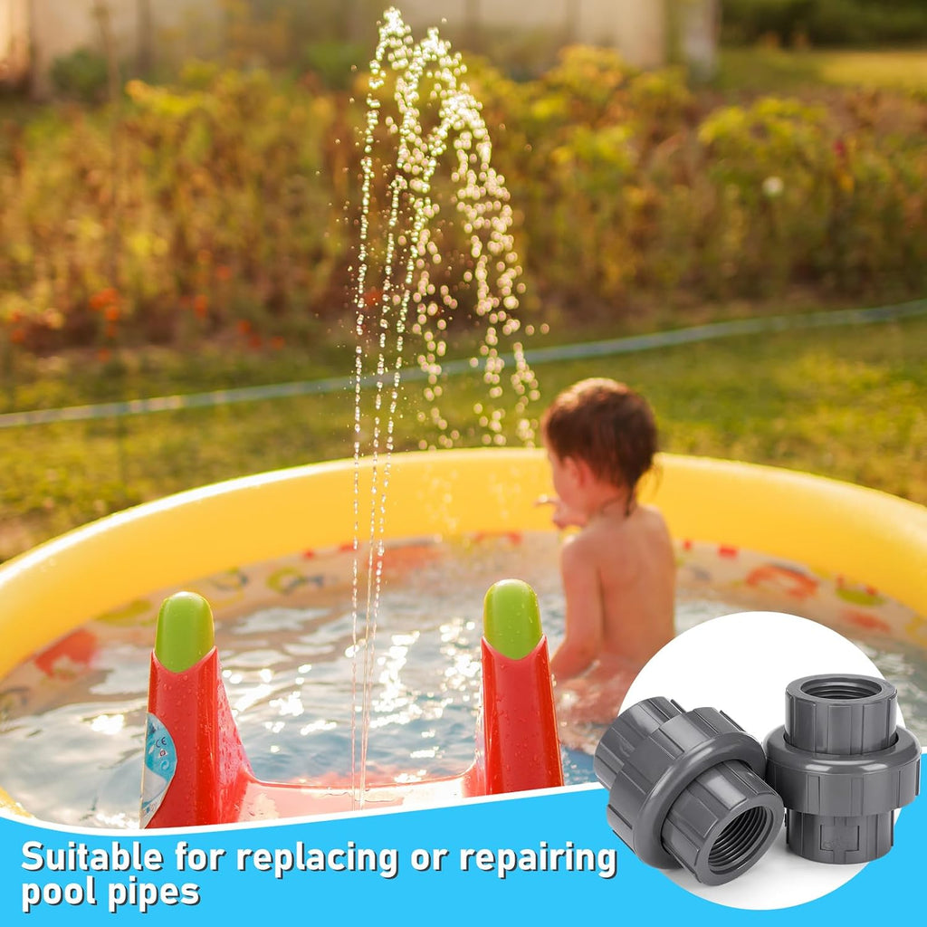 Pangda 2 Pack 1 Inch PVC Union Pipe Compatible with 898 Series