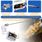 PP10084 High Limit Switch for Pitco Fryers, 450°F Safety Thermostat
