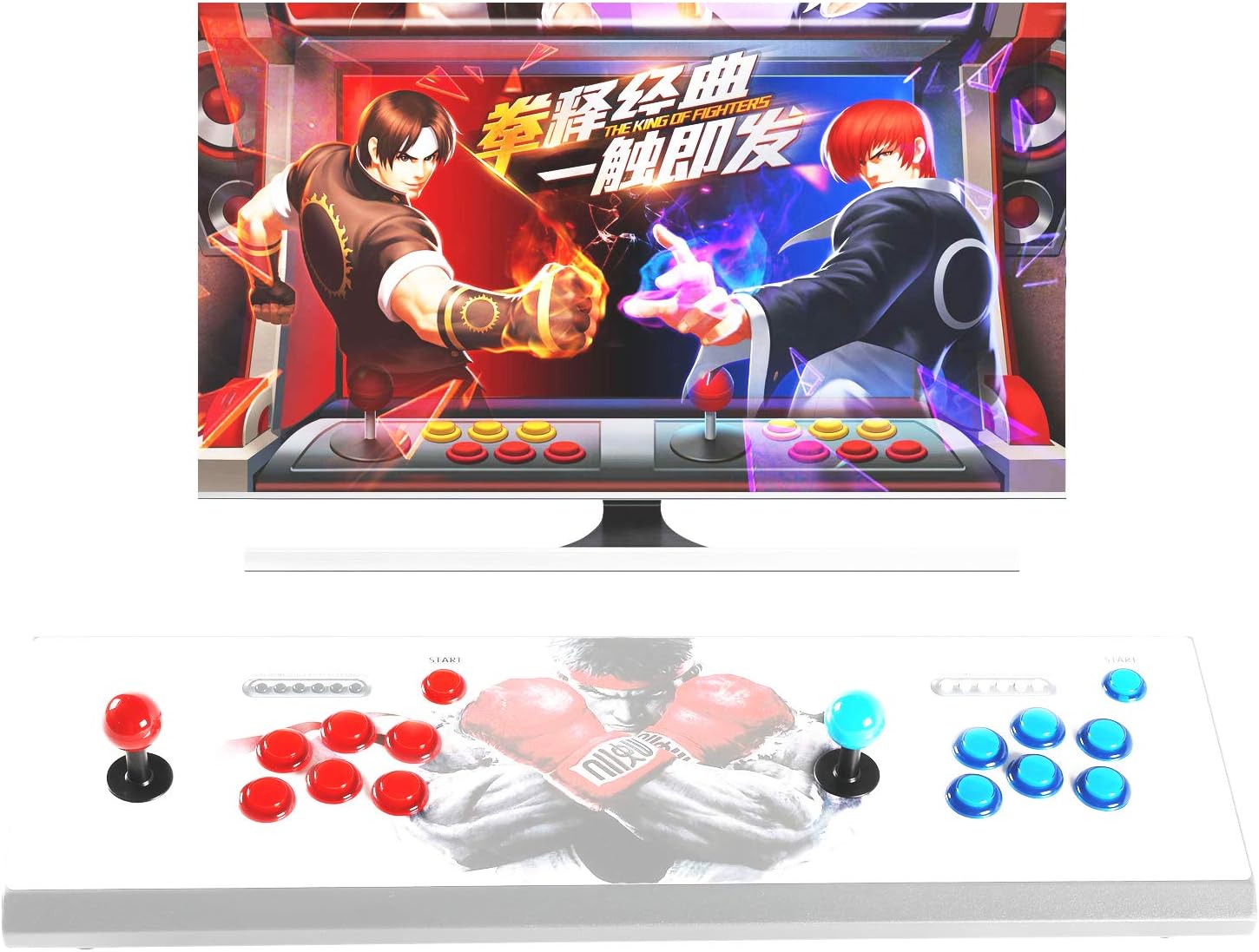 2 Player led arcade buttons and joysticks DIY kit 2x joysticks + 20x led arcade buttons game controller kit for MAME