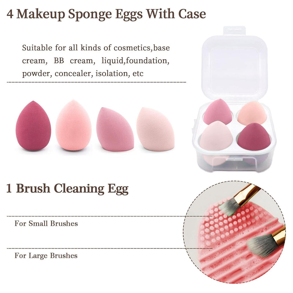 Makeup Brushes 22 Pcs Makeup Kit,Foundation Brush Eyeshadow Brush Make up Brushes Set (Pink, 22 Piece Set)