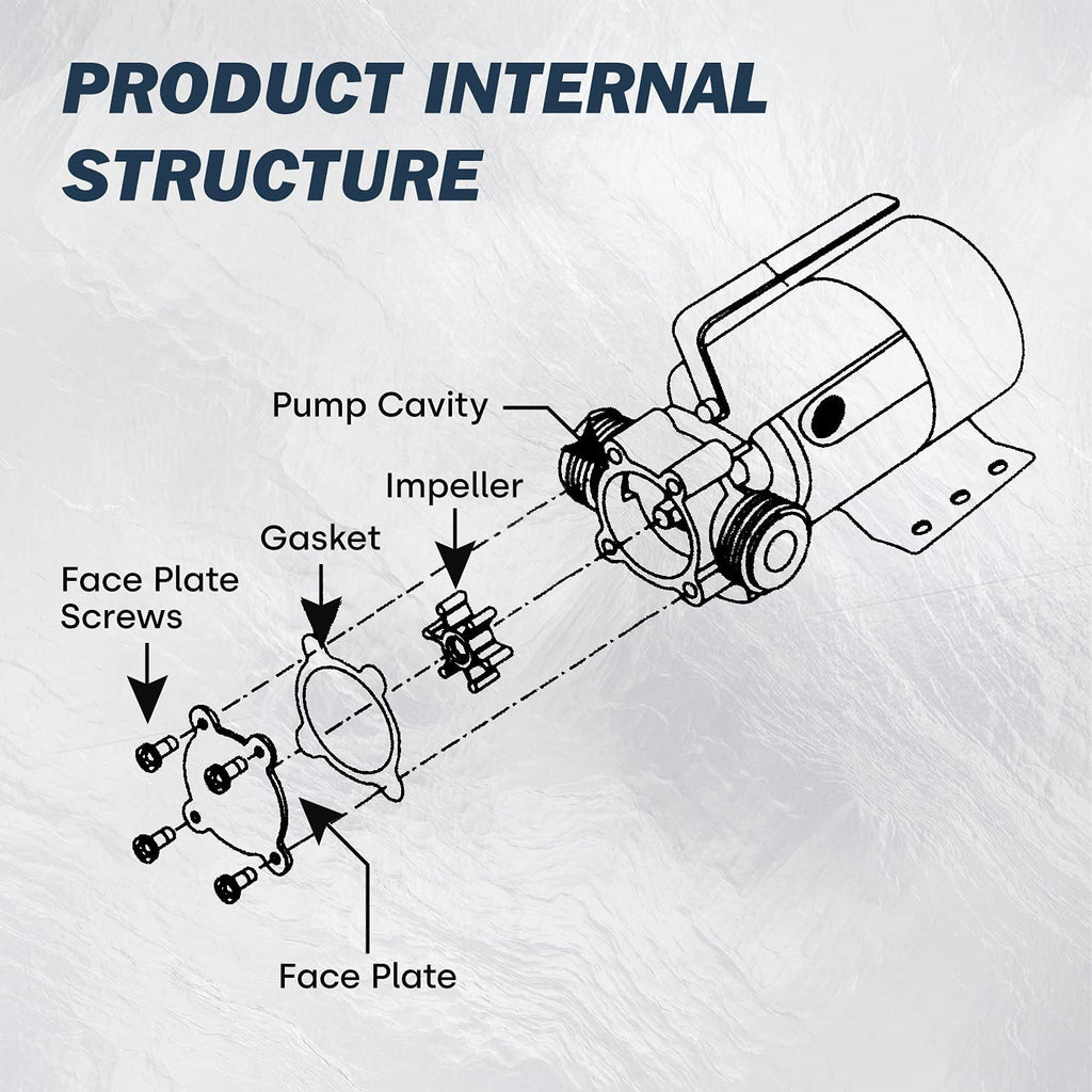 Prostormer 1/10HP 350GPH 12V DC Utility Pump
