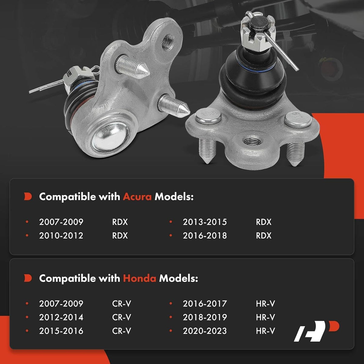 A-Premium Front Lower Ball Joint, Compatible with Honda