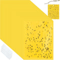 100 Pcs 6x8 Inch Yellow Sticky Traps for Gnats, Dual-Sided Sticky Gnat Traps for Indoor Outdoor Plants, Pest Control