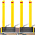 4 Pcs Bollard Covers Flat Top Post Sleeves for Parking, 5" X 52"