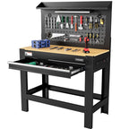 45" Workbench with Pegboard, Power Outlet & LED Light