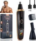 Nose and Ear Hair Trimmer for Men Women,2 in 1 LED Display Eyebrow Hair Trimmer with USB Rechargeable,2026 Portble