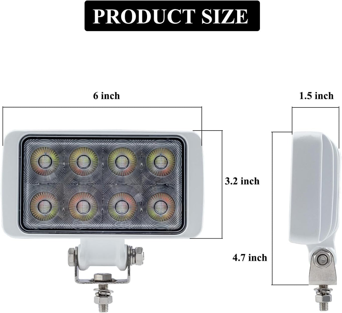 Waterproof LED Boat Light, RGBW Spreader and Deck Marine Lights