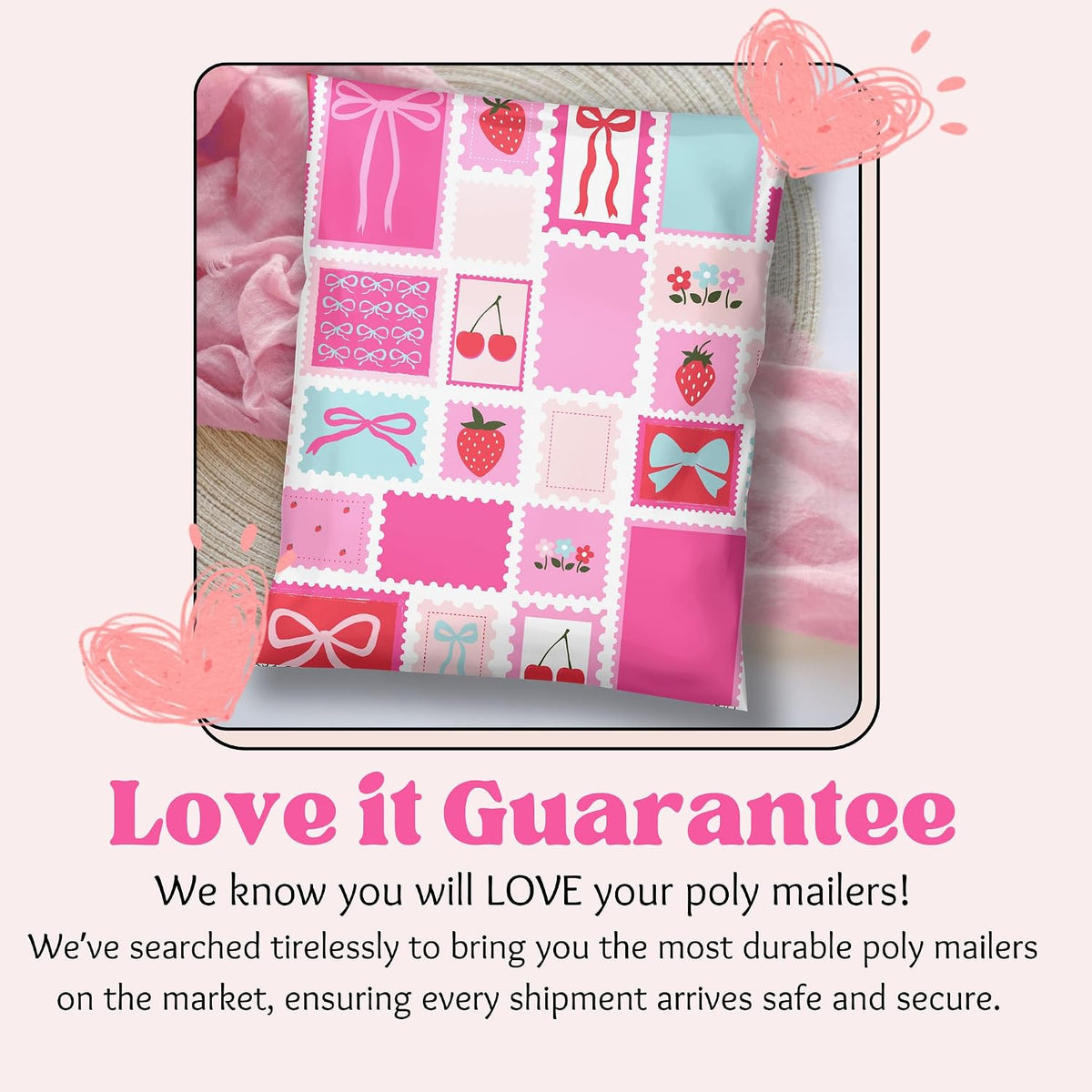 Cute 6x9 Poly Mailer Packaging Bags for Small Business