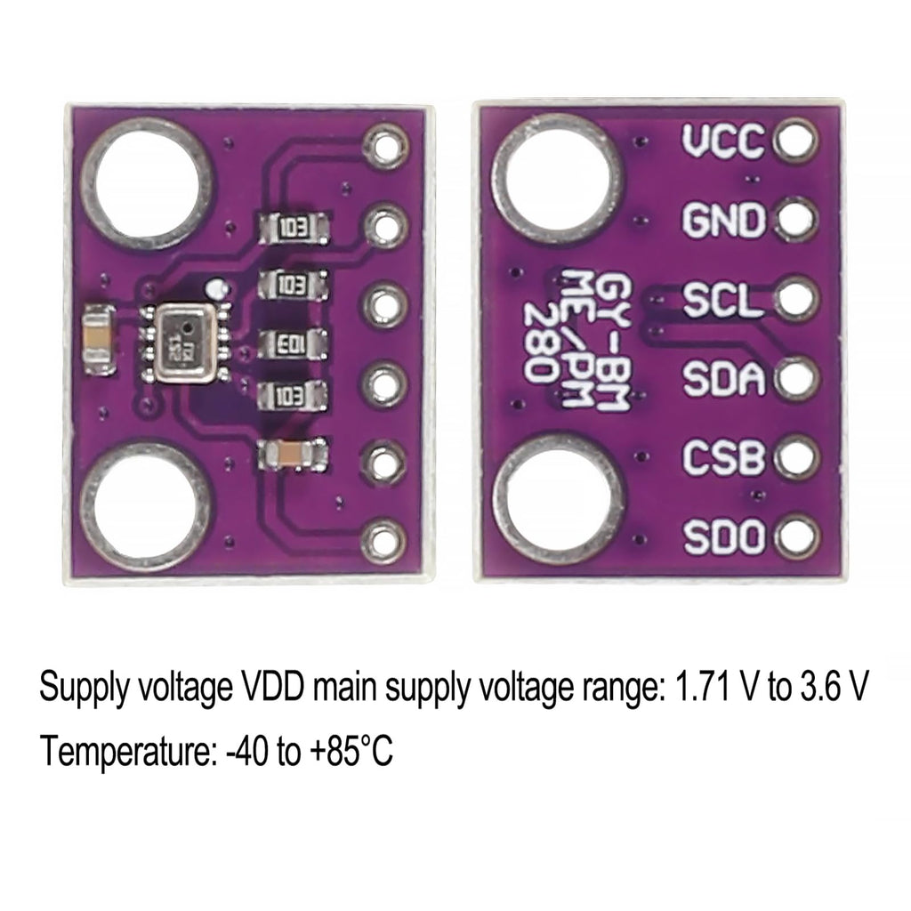 6PCS BMP280 3.3V Sensor Module Atmospheric Pressure Sensor Modules Temperature Sensor Module for Arduino for Raspberry Pi(BMP280)