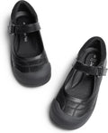 Toddler Girls Mary Jane School Shoes | Toe Protective Arch Support Uniform Dress Up Flats Anti-slip Outsole for
