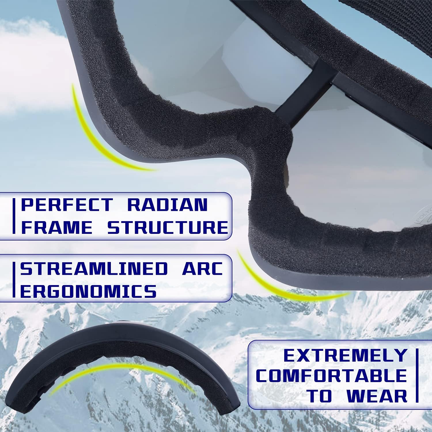 2-Pack Kids Ski Goggles, Snowboard Goggles for Adult Youth Teens Boys & Girls, Winter Snow Sports Goggles