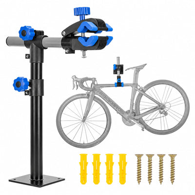 Bike Repair Stand, Adjustable Length, 55 Lbs, Wall/Bench Mount