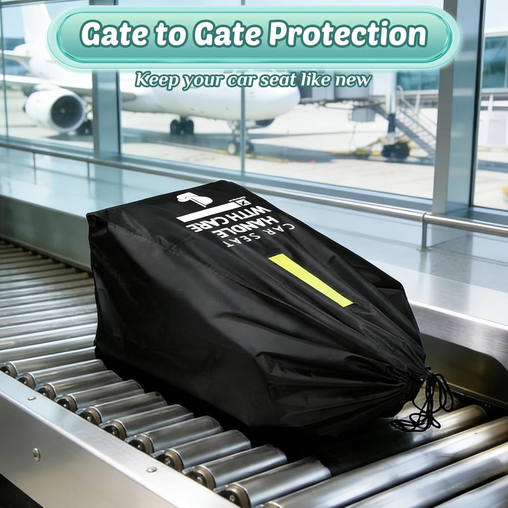 Car Seat Travel Bag for Airplane: Car Seat Bags for Air Travel Fit All Car Seats, Infant Carriers & Booster Seats
