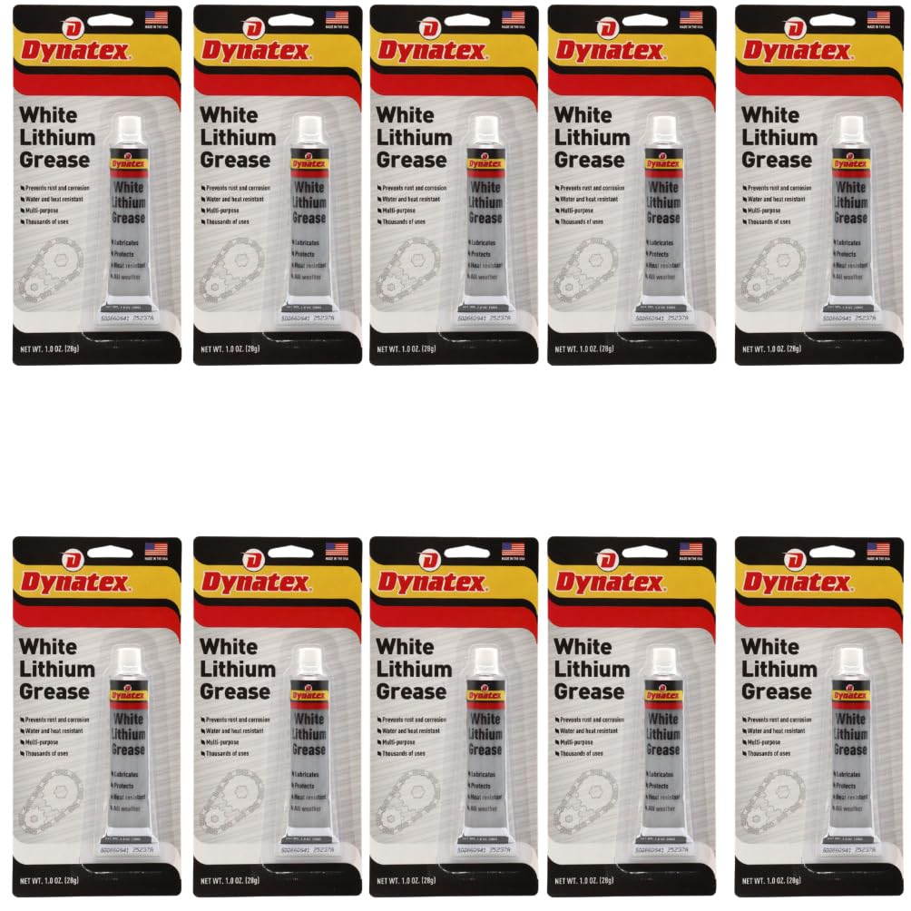 Dynatex White Lithium Grease 1 oz Tube (10 Pack)