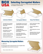 24" Deluxe Shipping Boxes 24"L x 14"W x 4"H, 25-Pack - White Box Mailers for Packaging, Storage, Gifts or Bulk