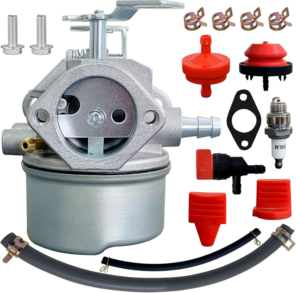 Ruixing OEM 640052 Carburetor for Tecumseh HMSK80 HMSK90 HMSK100 LH318SA LH358SA Snow Blower Thrower 8HP 9HP 10HP Engine replaces 640054 640349 640058 640058A Ariens st824 ST1032 ST624 Snowblower