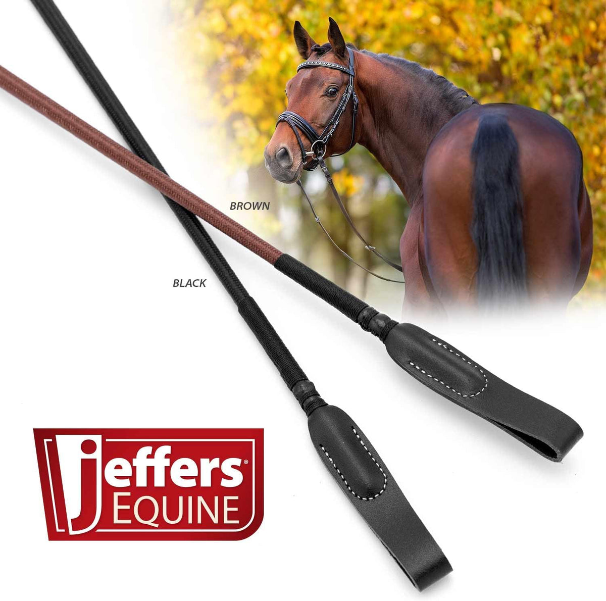 Equine Horse Riding Crop for Equestrian Training – Durable Fiberglass Shaft with Leather Slapper & Rubber Grip –