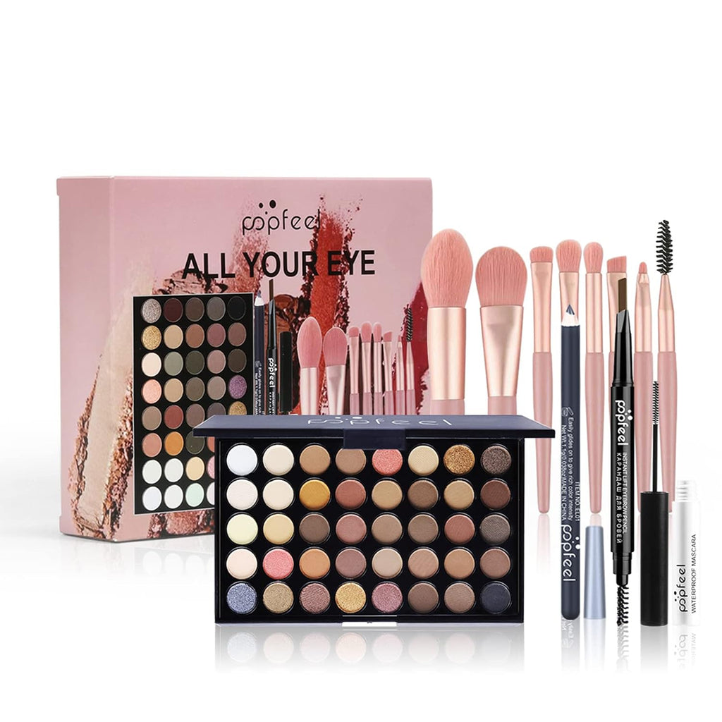 Makeup Kit All-in-one Girls Makeup Gift Set for Women Full Starter Cosmetics Kit, Include Eye Brushes Set, Eyeshadow