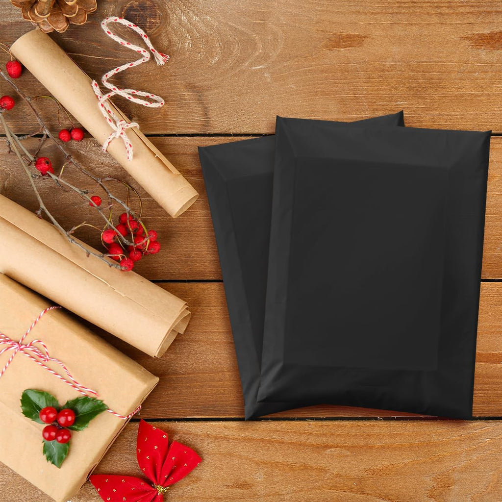 Large Poly Mailers 14.5x19 Inch Black 200 Pack Plastic Shipping Bags