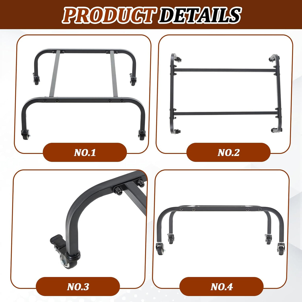 Tack Trunk Stands for Horses, 1" Metal Tubing, 200lbs Load Capacity