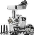 Magnum 1800W Electric Meat Grinder | Grinds Soft Bones | High-Capacity Meat Tray | 6 Grinding Plates | 3 Stainless