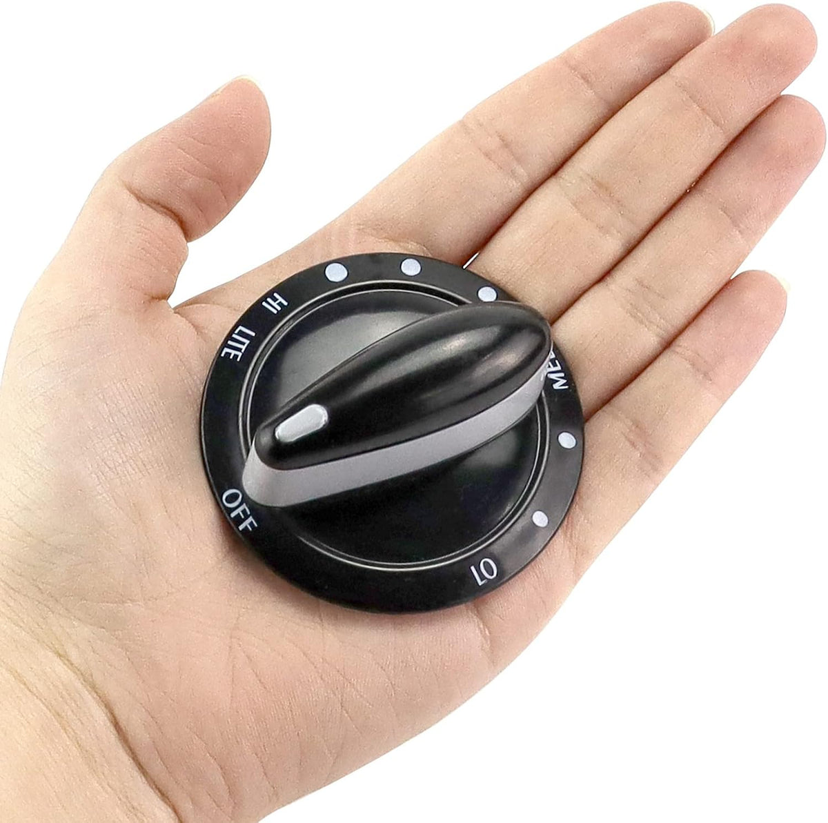 AMI PARTS 4 Pack 74011287 Gas Range Burner Knob Black