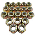 1/2-13 Nylon Lock Nuts (20 Pack) – Grade C Vibration-Resistant Locking Nuts Coarse Thread for Trailers, Racks & General Mounting – Heavy-Duty Fasteners SAE J995 0.5"