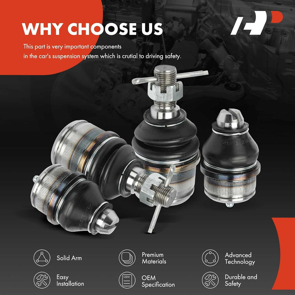 A-Premium Front Upper & Lower Ball Joint Kit, Compatible with Ford