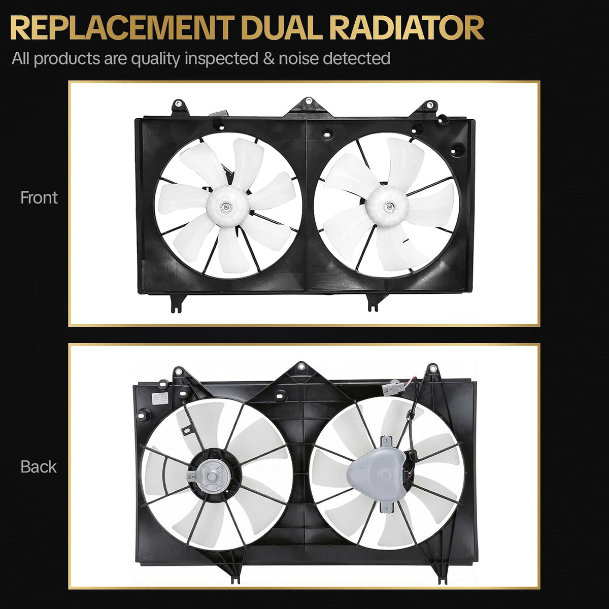 620-531 Engine Radiator Cooling Fan Assembly for 2002-2006 Toyota Camry for 2002-2008 Toyota Solara 2.4L Replaces OE 620-545 1636103071