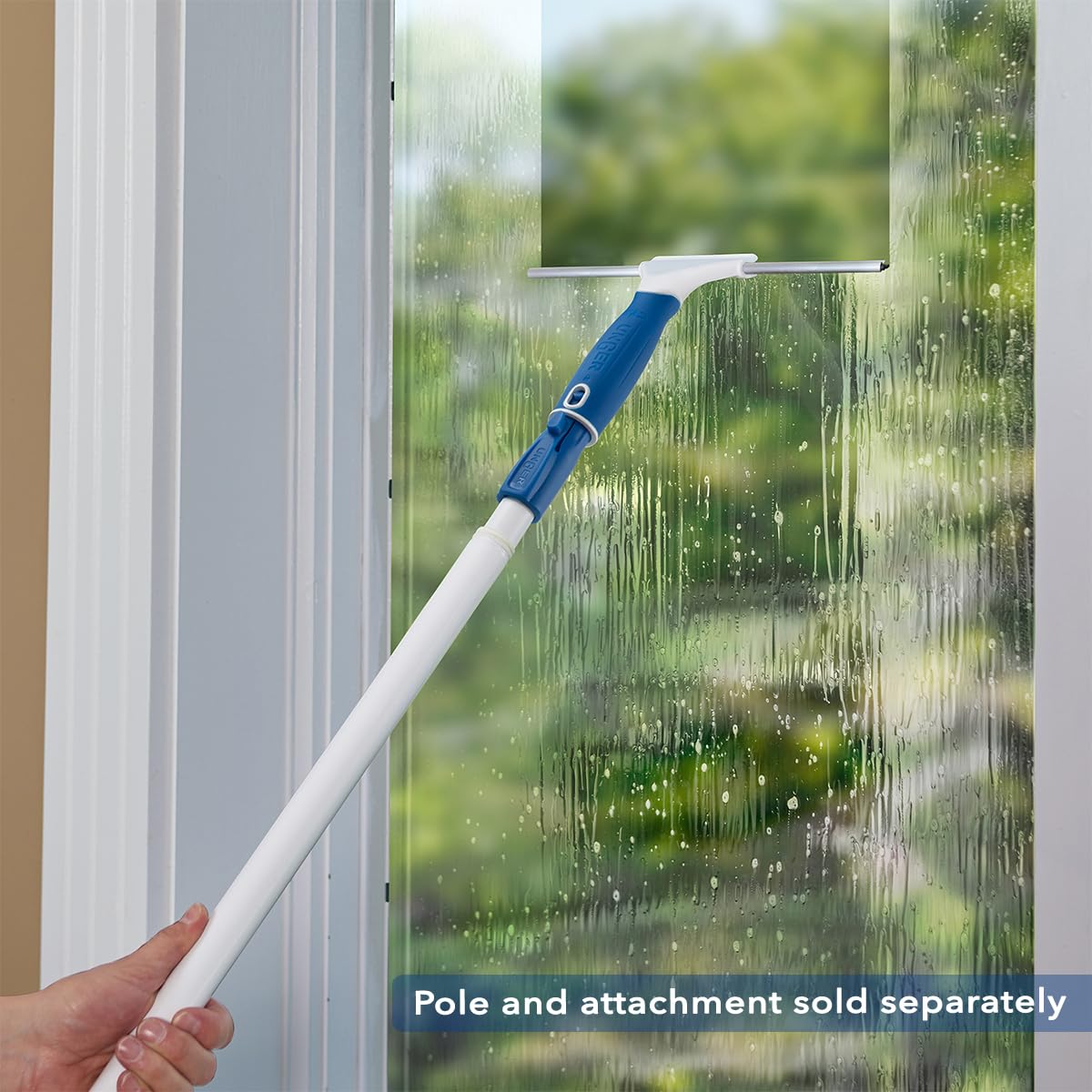 12” Glass & Surface Squeegee – Multipurpose Rubber Blade Squeegee for Shower Glass, Window Cleaning, Professional