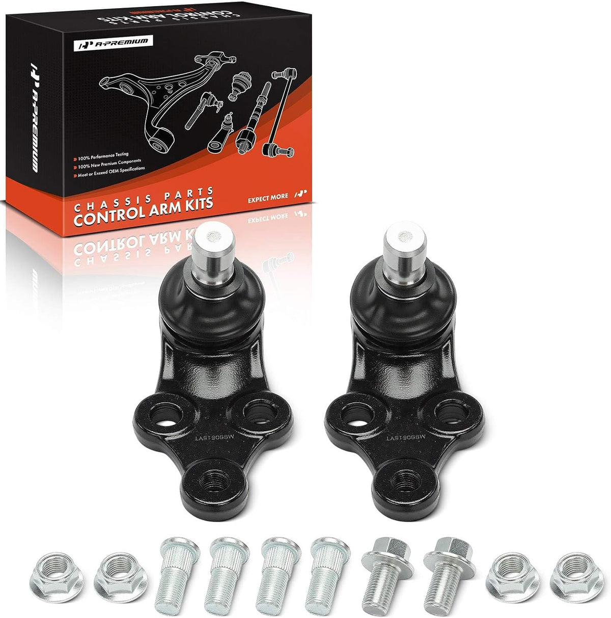 A-Premium Front Lower Ball Joint, Compatible with Hyundai, Kia