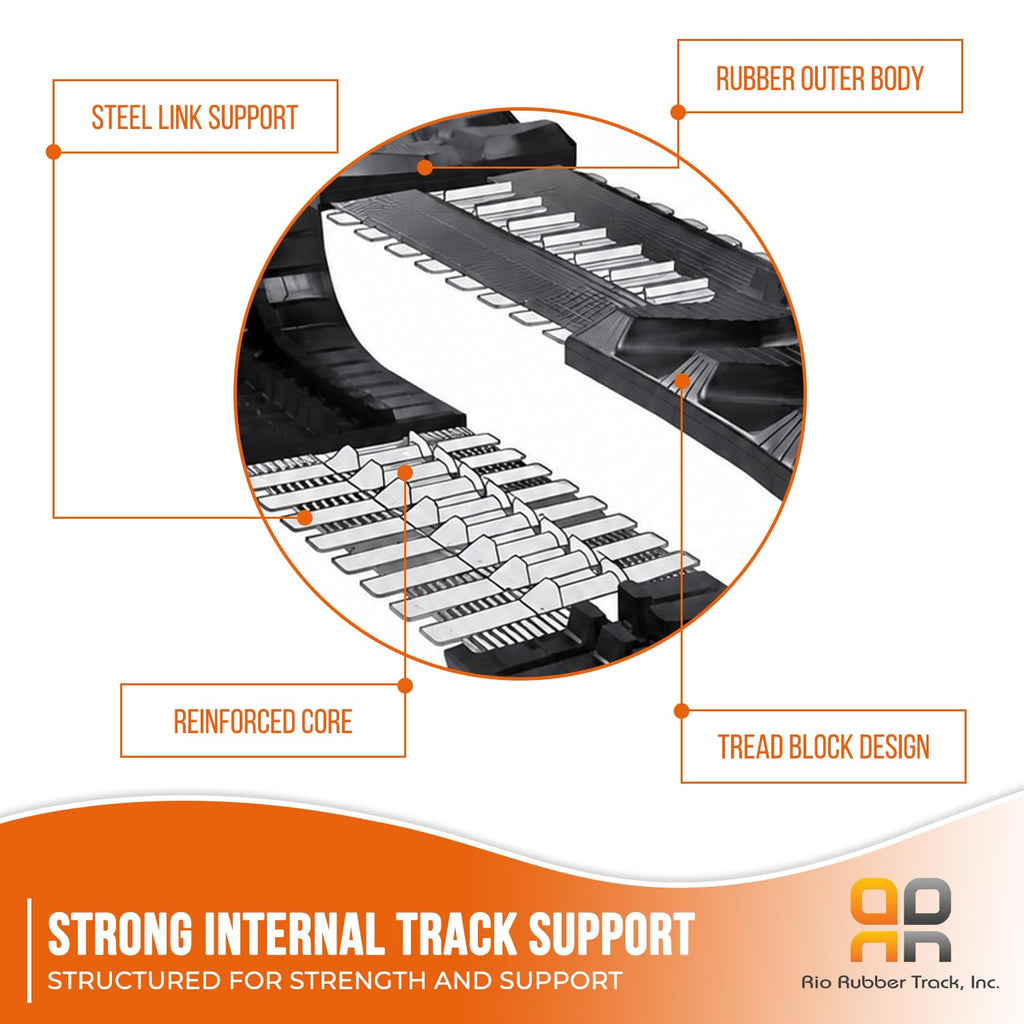 2 Rubber Tracks 230x48x66 Made for Bobcat 323 E16