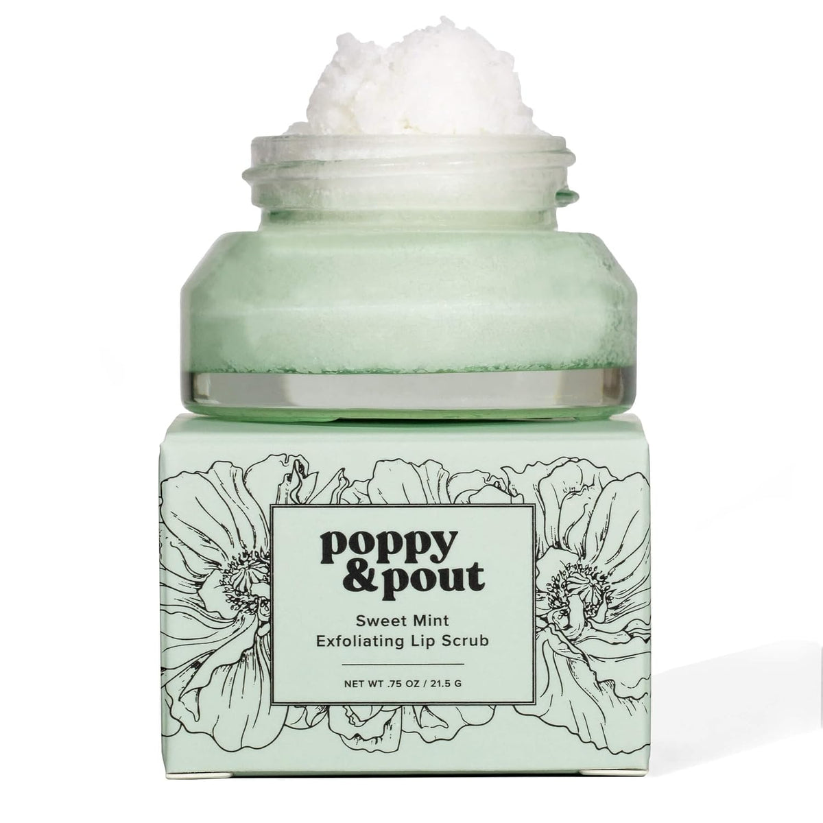 Natural Lip Scrub, Moisturizing Sugar Scrub for Dry Lips, Lip Scrubber Exfoliator with Essential Oils Smooths and