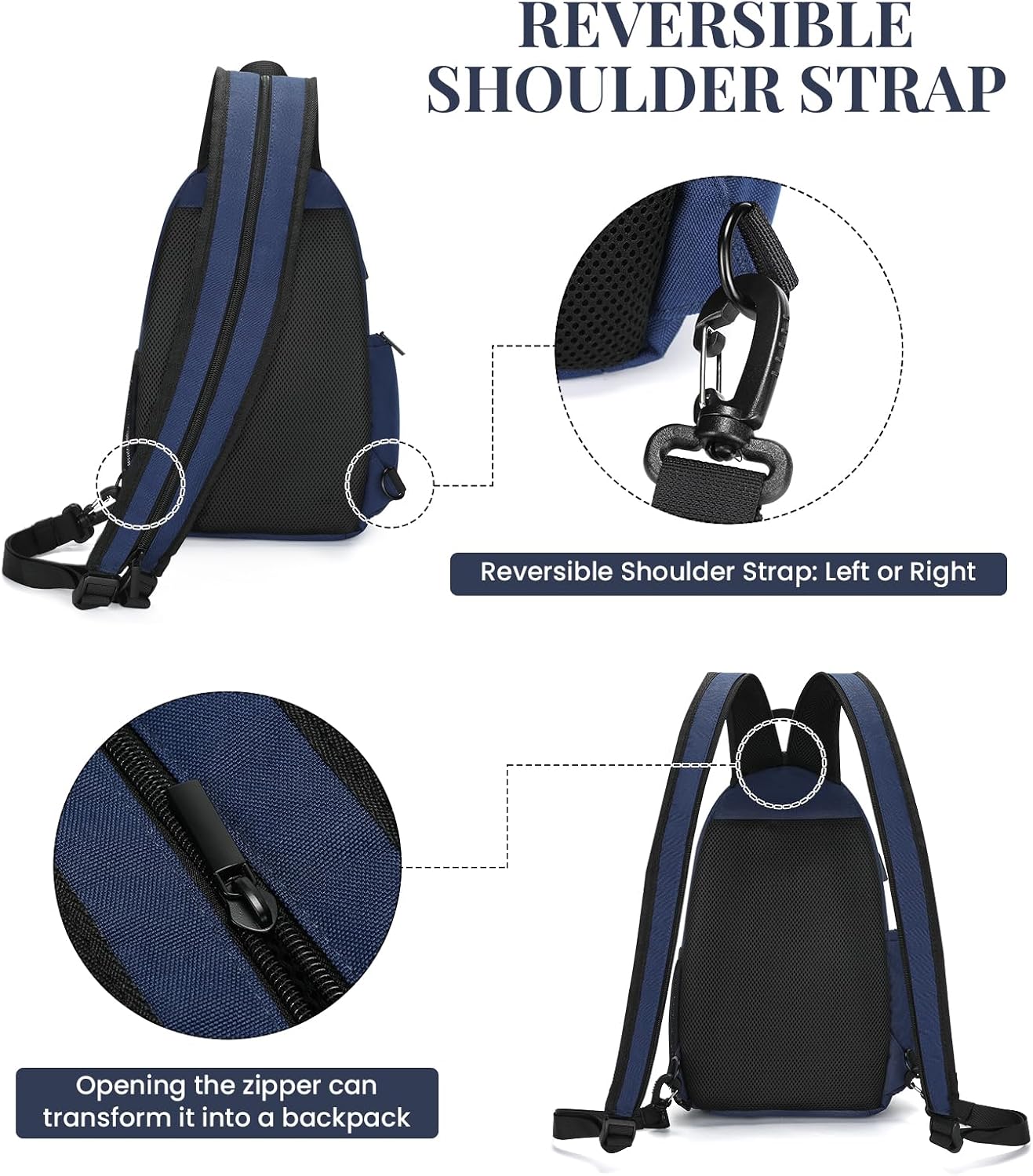 Camera Sling Bag Small Camera Backpack for Photographers,Water-resistant Camera Crossbody Bag Travel Caemra Backpack
