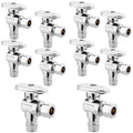 10PC HeSun 1/2" PEX-A x 3/8" OD Comp Angle Stop Valve(VALVE094-10)