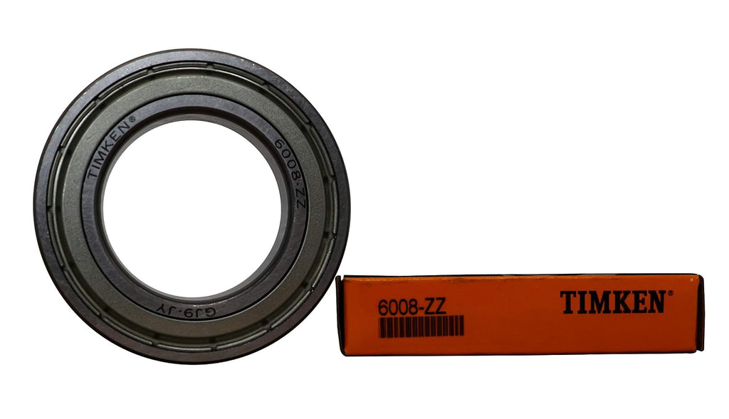 TIMKEN 6008-ZZ 2PACK Double Metal Seal Bearings 40x68x15mm, Pre-Lubricated and Stable Performance and Cost Effective, Deep Groove Ball Bearings