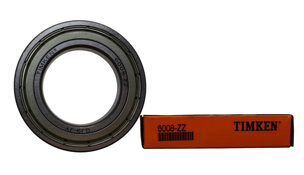 TIMKEN 6008-ZZ 2PACK Double Metal Seal Bearings 40x68x15mm, Pre-Lubricated and Stable Performance and Cost Effective, Deep Groove Ball Bearings