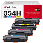 054H 054 Toner Replacement for Canon 054H 054 Toner Cartridge Set 4 Pack