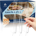 390 Count Extra Heavy Duty Clear Plastic Forks Disposable