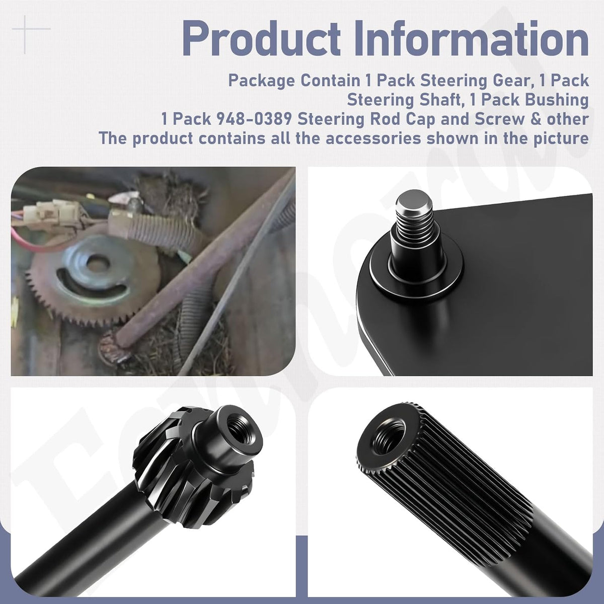 738-0919 617-04094 Steering Shaft w/ Bushing Kit Compatible with MTD Troy-Bilt Craftsman Lawn Mower 247288841