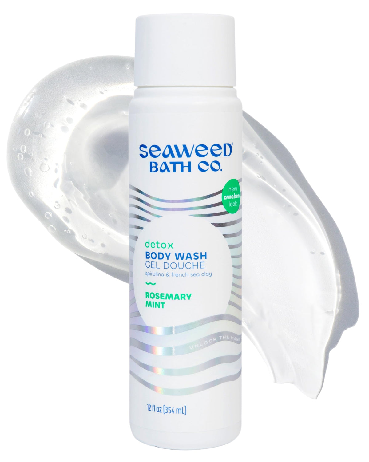 Seaweed Bath Co. Detox Body Wash, Rosemary Mint, 12 oz
