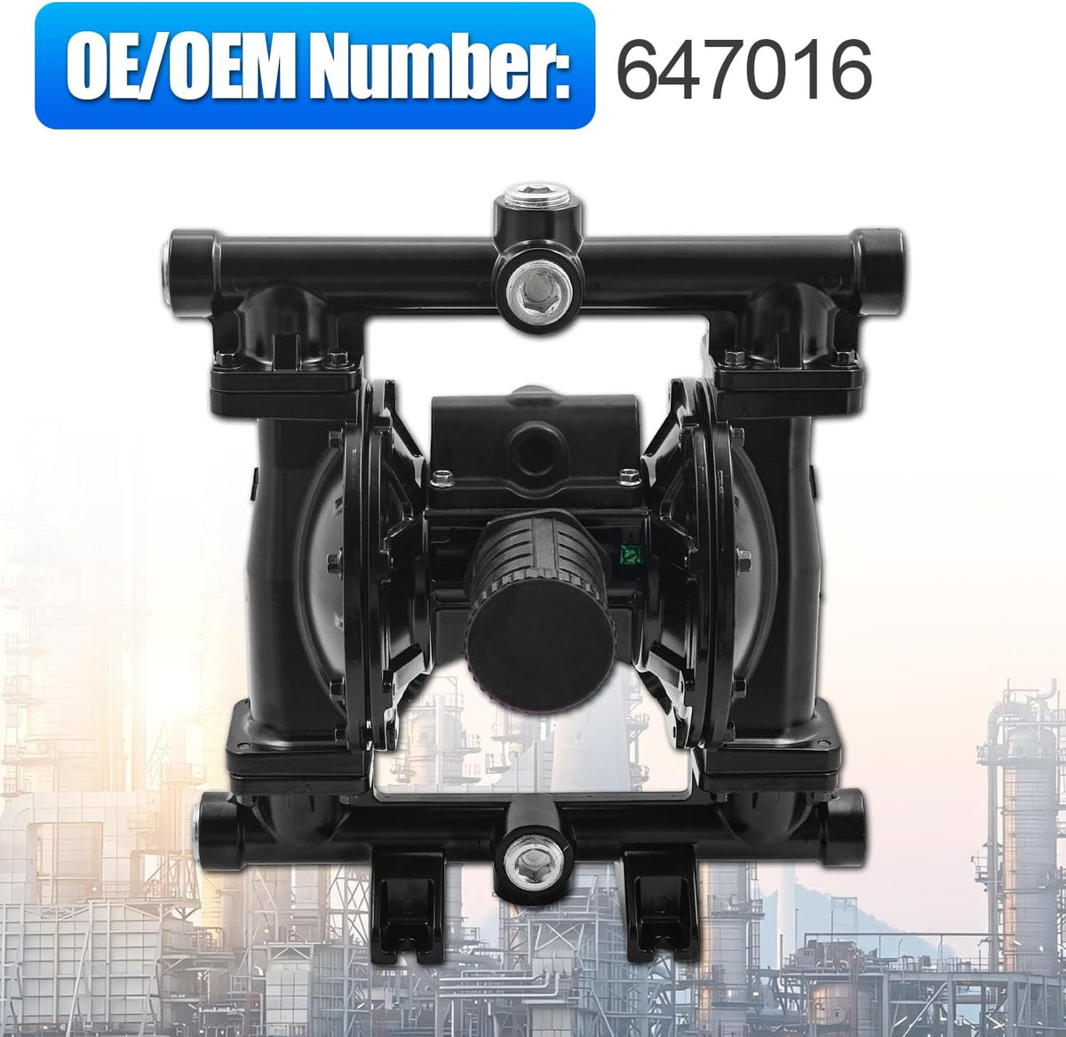 1050A 647016 1" Diaphragm Pump 50 GPM Maximum Pressure 122 PSI